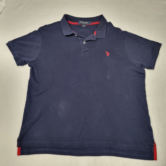 U.S. POLO ASSN. Men's T-Shirt Polo Size L  Navy Blue Color Used - Picture 1 of 5